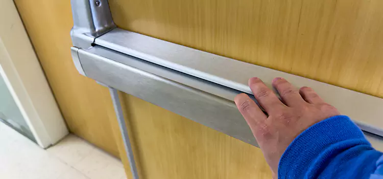 Installing a Push Bar on a Door Lynn